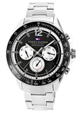 Tommy Hilfiger Luke Quartz Black Dial Silver Steel Strap Watch for Men - 1791120 Buy Now By Tommy Hilfiger