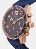 Guess Fleet Blue Dial Blue Rubber Strap Watch for Men - W0971G3 Buy Now By Guess