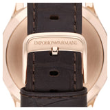 Emporio Armani Beta Chronograph White Dial Brown Leather Strap Watch For Men - AR1915 Buy Now By Emporio Armani