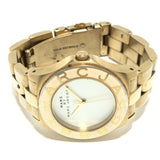 Marc Jacobs Blade White Dial Gold Steel Strap Watch for Women - MBM3050 Buy Now By Marc Jacobs