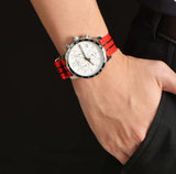 Tissot Quickster Chronograph NBA Chicago Bulls White Dial Red NATO Strap Watch For Men - T095.417.17.037.04 Buy Now By Tissot