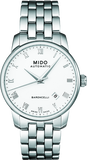 Mido Baroncelli II Automatic White Dial Silver Steel Strap Watch For Men - M8600.4.26.1 Buy Now By Mido