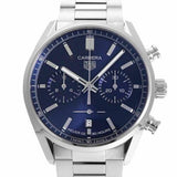 Tag Heuer Carrera Chronograph Blue Dial Silver Steel Strap Watch for Men - CBN2011.BA0642 Buy Now By Tag Heuer