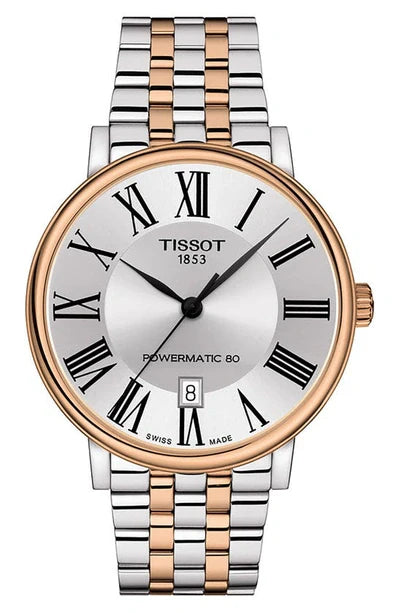 Tissot Carson Premium Powermatic 80 Silver Dial Two Tone Steel Strap Watch For Men - T122.407.22.033.00 Buy Now By Tissot