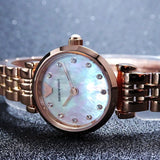 Emporio Armani Gianni T-Bar Mother of Pearl Dial Rose Gold Steel Strap Watch For Women - AR11203 Buy Now By Emporio Armani