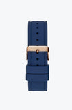 Guess Legacy Blue Dial Blue Silicone Strap Watch For Men - W1049G2 Buy Now By Guess