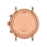 Tissot Carson Premium Chronograph White Dial Brown Leather Strap Watch For Men - T122.417.36.011.00 Buy Now By Tissot