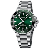 Oris Aquis Date Green Dial Silver Steel Strap Watch for Men - 0173377304157-0782405PEB Buy Now By Oris