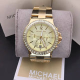 Michael Kors Dylan Quartz Gold Dial Gold Steel Strap Watch For Women - MK5861 Buy Now By Michael Kors