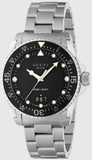 Gucci Dive Quartz Black Dial Silver Steel Strap Watch For Men - YA136301B Buy Now By Gucci