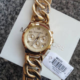Michael Kors Runway Twist Gold Dial Gold Stainless Steel Strap Watch for Women - MK3131 Buy Now By Michael Kors