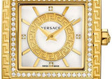 Versace DV25 Diamonds White Dial White Leather Strap Watch For Women - VQF060015 Buy Now By Versace