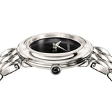 Versace V-Flare Quartz Black Dial Silver Steel Strap Watch for Women - VEBN00618 Buy Now By Versace