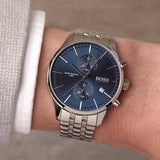 Hugo Boss Associate Blue Dial Silver Steel Strap Watch for Men - 1513839 Buy Now By Hugo Boss