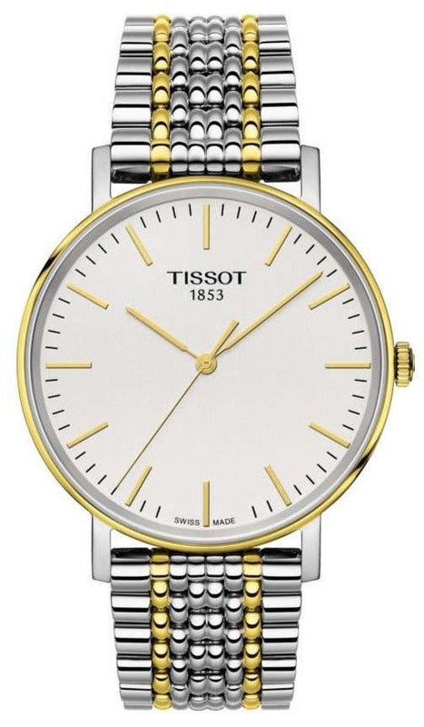 Tissot Everytime Medium White Dial Two Tone Mesh Bracelet Watch For Men - T109.410.22.031.00 Buy Now By Tissot
