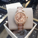 Michael Kors Janelle Multifunction Rose Gold Two Tone Steel Strap Watch For Women - MK7132 Buy Now By Michael Kors