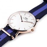 Daniel Wellington Classic Swansea White Dial Two Tone Nylon Strap Watch For Women - 0504DW Buy Now By Daniel Wellington