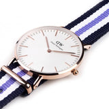 Daniel Wellington Classic Trinity White Dial Three Tone Nylon Strap Watch For Women - 0509DW Buy Now By Daniel Wellington