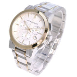 Burberry The City White Dial Two Tone Steel Strap Watch for Men - BU9751 Buy Now By Burberry