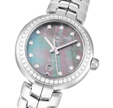 Tag Heuer Link Trilogy Cameron Diaz Diamonds Mother of Pearl Dial Silver Steel Strap Watch for Women - WAT1419.BA0954 Buy Now By Tag Heuer