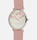 Coach Perry Silver Dial Pink Leather Strap Watch For Women - 14503325 Buy Now By Coach