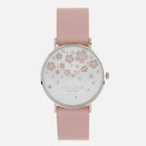 Coach Perry Silver Dial Pink Leather Strap Watch For Women - 14503325 Buy Now By Coach