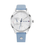 Tommy Hilfiger Brooke Silver Dial Blue Leather Strap Watch for Women - 1782023 Buy Now By Tommy Hilfiger