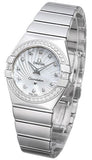 Omega Constellation Quartz Diamonds Silver Dial Silver Steel Strap Watch for Women - 123.15.27.60.55.004 Buy Now By Omega
