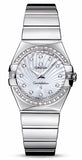 Omega Constellation Quartz Diamonds Silver Dial Silver Steel Strap Watch for Women - 123.15.27.60.55.004 Buy Now By Omega