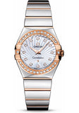 Omega Constellation Diamonds Mother of Pearl Dial Two Tone Steel Strap Watch for Women - 123.25.27.60.55.006 Buy Now By Omega