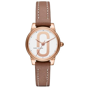 Marc Jacobs Corie White Dial Brown Leather Strap Watch for Women - MJ1581 Buy Now By Marc Jacobs