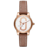 Marc Jacobs Corie White Dial Brown Leather Strap Watch for Women - MJ1581 Buy Now By Marc Jacobs