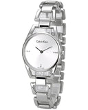 Calvin Klein Dainty Diamonds Silver Dial Sliver Steel Strap Watch for Women - K7L2314T Buy Now By Calvin Klein