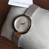 Calvin Klein Firm White Dial Silver Mesh Bracelet Watch for Women - K3N23126 Buy Now By Calvin Klein