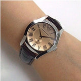 Emporio Armani Classic Quartz Beige Dial Brown Leather Strap Watch For Men - AR0646 Buy Now By Emporio Armani