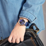 Guess Connoisseur Blue Dial Blue Silicone Strap Watch For Men - GW0335G2 Buy Now By Guess