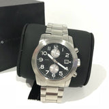 Marc Jacobs Larry Chronograph Black Dial Silver Steel Strap Watch for Men - MBM5050 Buy Now By Marc Jacobs