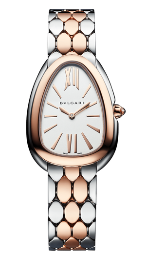 Bvlgari Serpenti Seduttori White Dial Two Tone Steel Strap Watch for Women - SERPENTI103277 Buy Now By Bvlgari