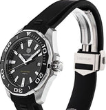 Tag Heuer Aquaracer Quartz Black Dial Black Rubber Strap Watch for Men - WAY101A.FT6141 Buy Now By Tag Heuer