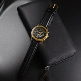 Armani Exchange Outerbanks Chronograph Black Dial Black Leather Strap Watch For Men - AX7133 Buy Now By Armani Exchange