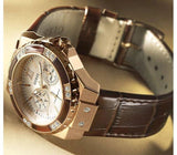 Guess Limelight Analog White Dial Brown Leather Strap Watch For Women - W0775l14 Buy Now By Guess