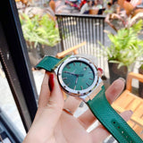 Salvatore Ferragamo F-80 Classic Green Dial Green Leather Strap Watch for Men - SFDT00519 Buy Now By Salvatore Ferragamo