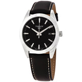 Tissot Gentleman Black Dial Black Leather Strap Watch For Men - T127.410.16.051.00 Buy Now By Tissot