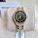 Michael Kors Lauryn Crystal Pave Black Dial Two Tone Steel Strap Watch For Women - MK4403 Buy Now By Michael Kors