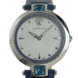 Versace Olympo Gleam White Dial Green Leather Strap Watch for Women - VAN020016 Buy Now By Versace