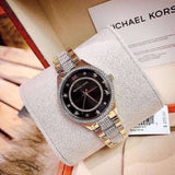 Michael Kors Lauryn Crystal Pave Black Dial Two Tone Steel Strap Watch For Women - MK4403 Buy Now By Michael Kors