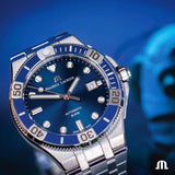 Maurice Lacroix Aikon Venturer Blue Dial Silver Steel Strap Watch for Men - AI6058-SS002-430-1 Buy Now By Maurice Lacroix