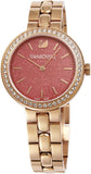 Swarovski Daytime Quartz Coral Dial Rose Gold Steel Strap Watch for Women - 5182250 Buy Now By Swarovski