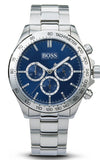 Hugo Boss Ikon Blue Dial Silver Steel Strap Watch for Men - 1512963 Buy Now By Hugo Boss