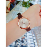 Calvin Klein Firm White Dial Brown Leather Strap Watch for Women - K3N236G6 Buy Now By Calvin Klein